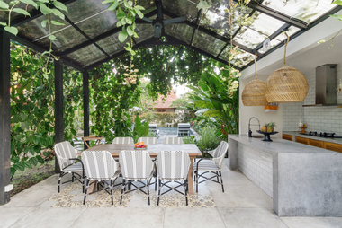 What do you like to cook when you're outside in the summer? From barbecues to wood-fired pizza ovens, outdoor cooking is a big trend for backyards. Whether you're cooking for your family or a block party, here are some things you should consider for your outdoor kitchen: